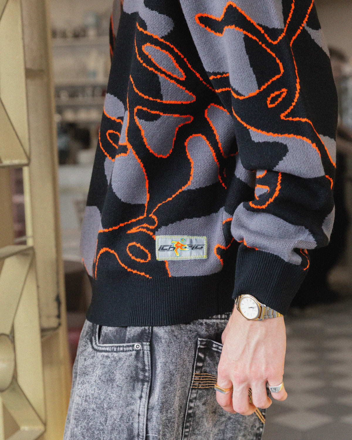 Breaker Knitted Crew - Infrared