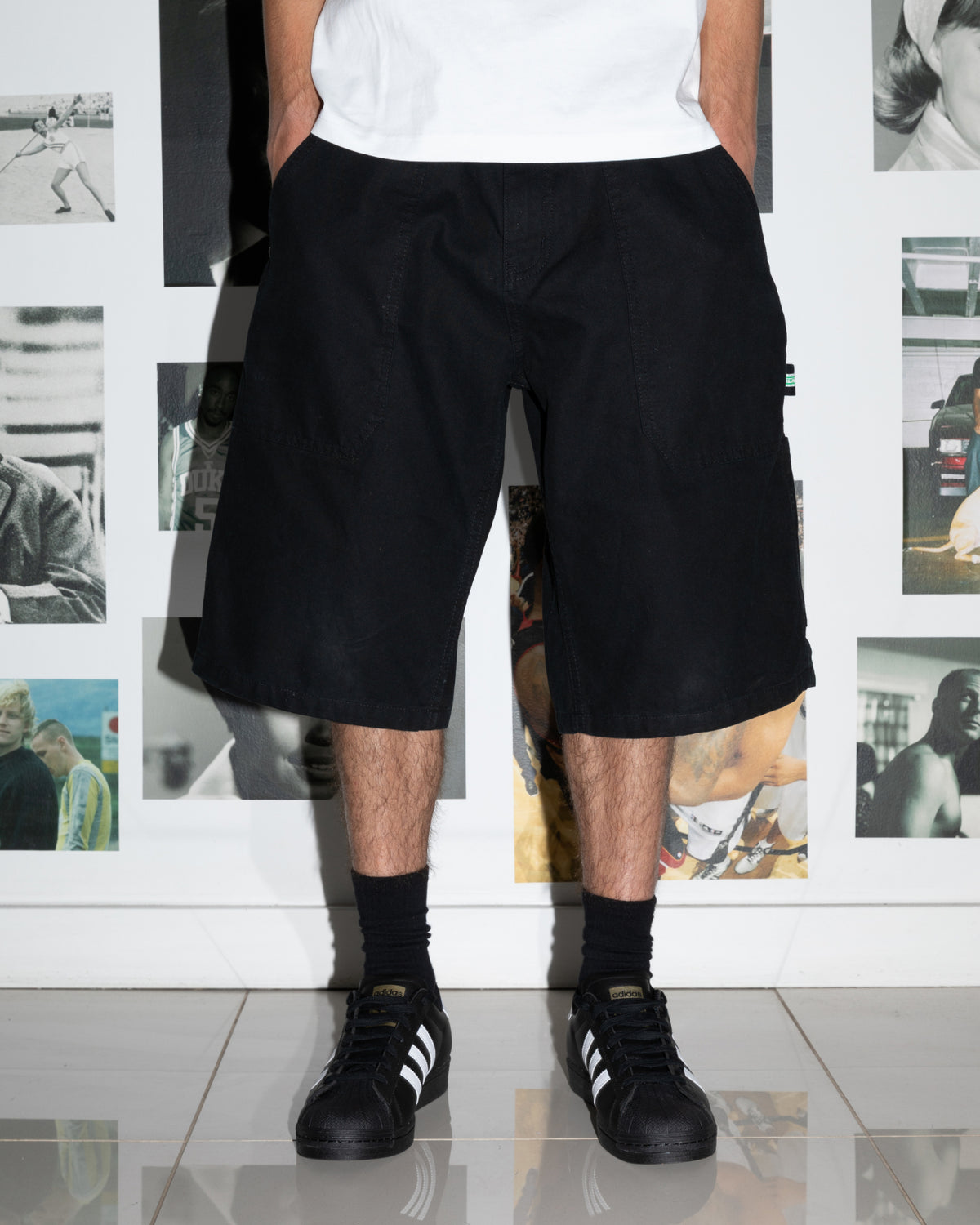 Workshop Canvas Shorts - Faded Black