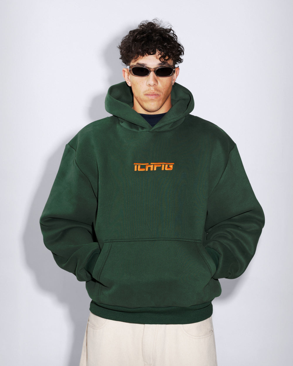 Strike Cordless Hood - Forest / Orange
