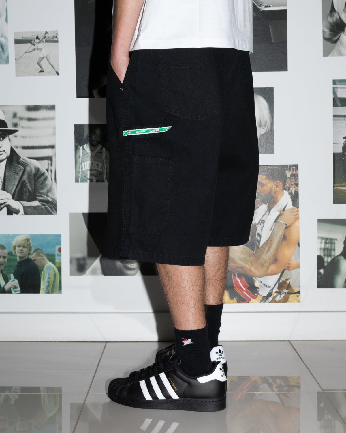 Workshop Canvas Shorts - Faded Black