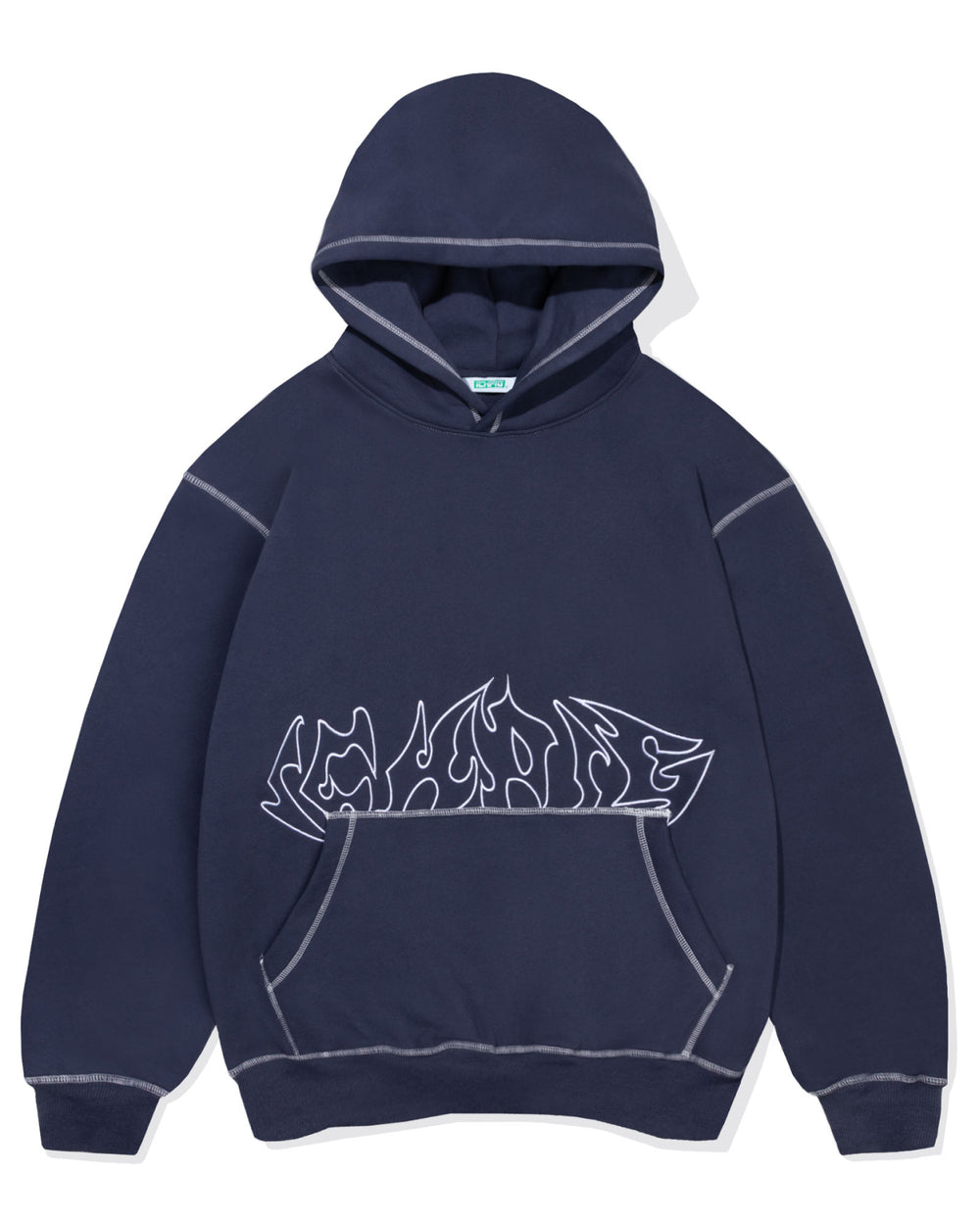 Razor Contrast Hood - Ink