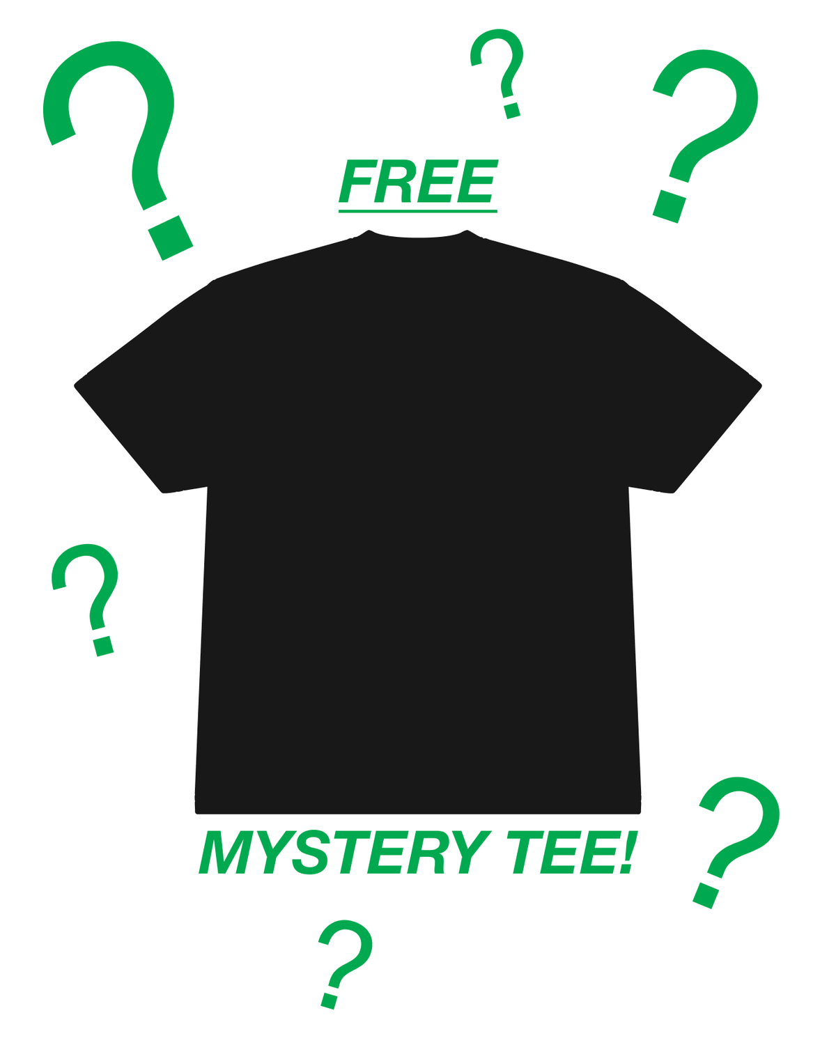 FREE MYSTERY TEE - IN YOUR SIZE