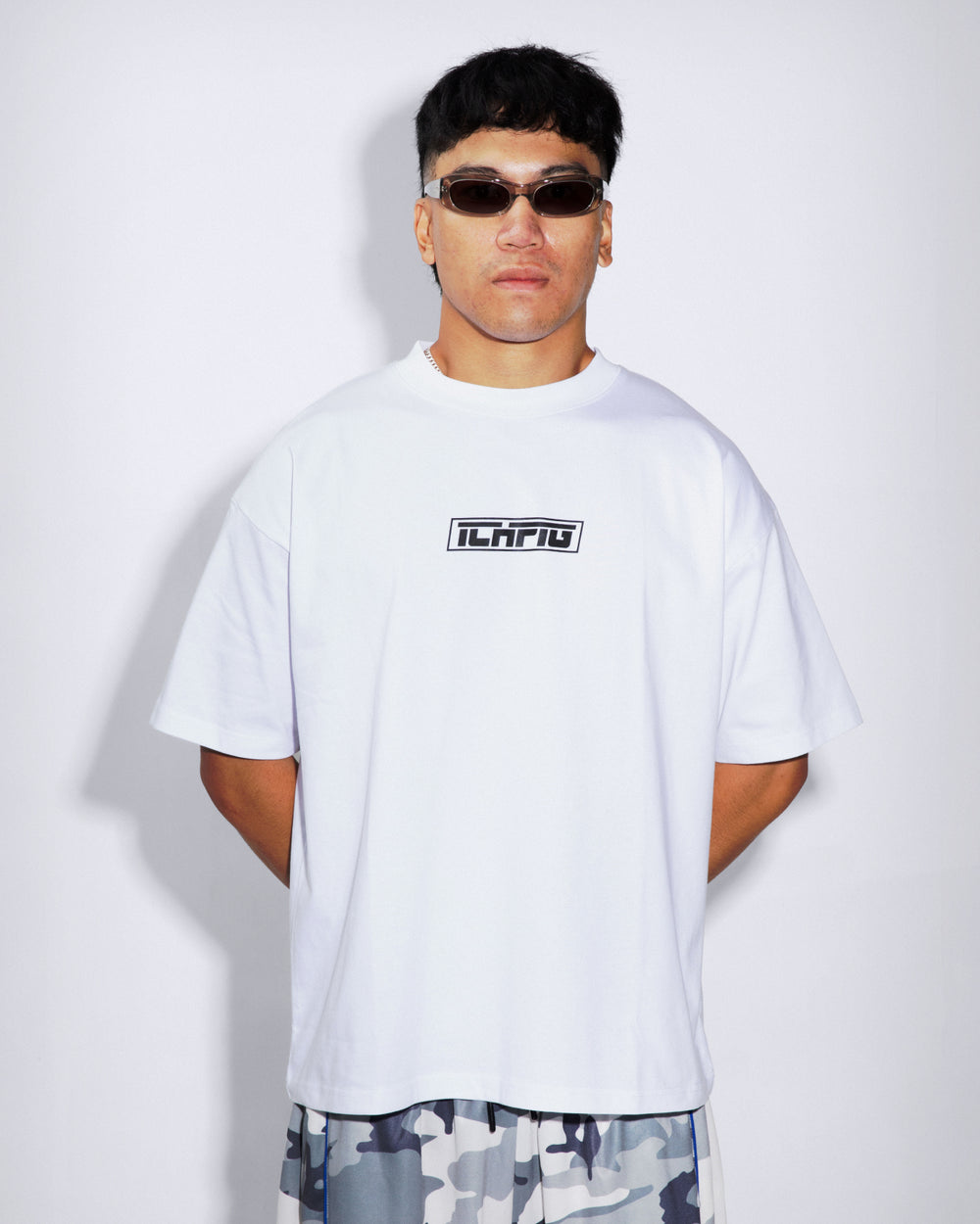 Strike Logo Tee - White / Black