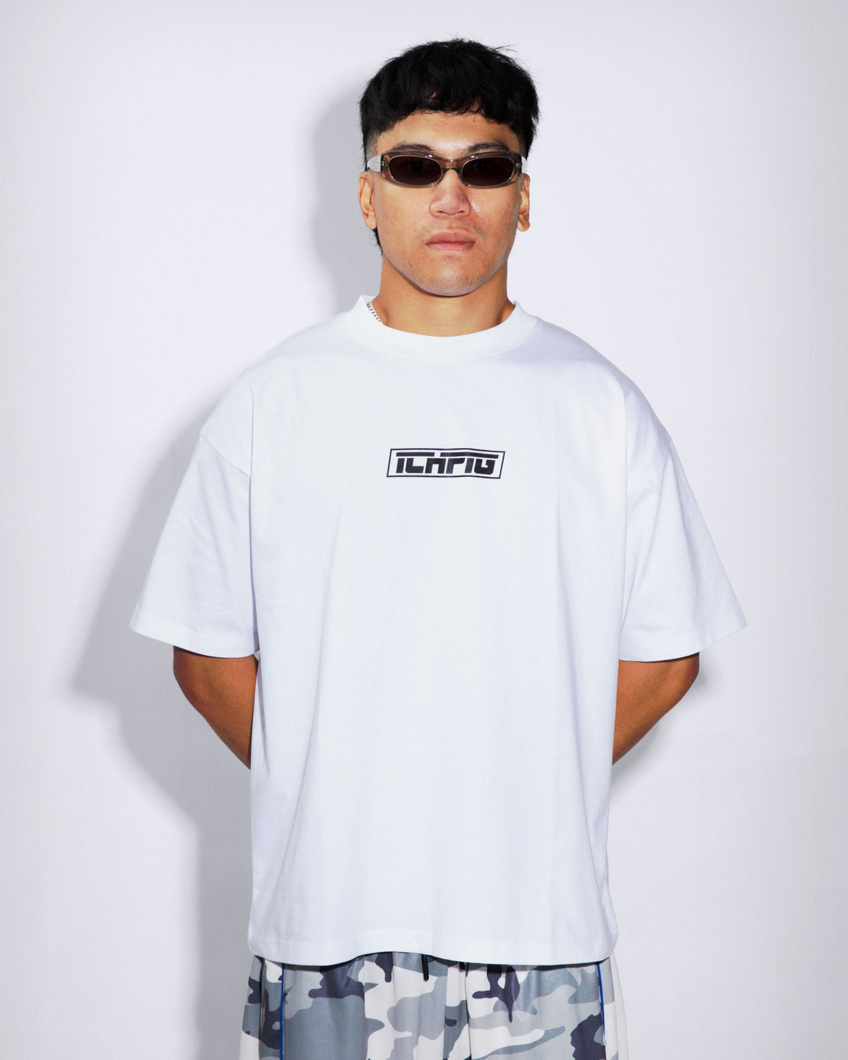 Strike Logo Tee - White / Black
