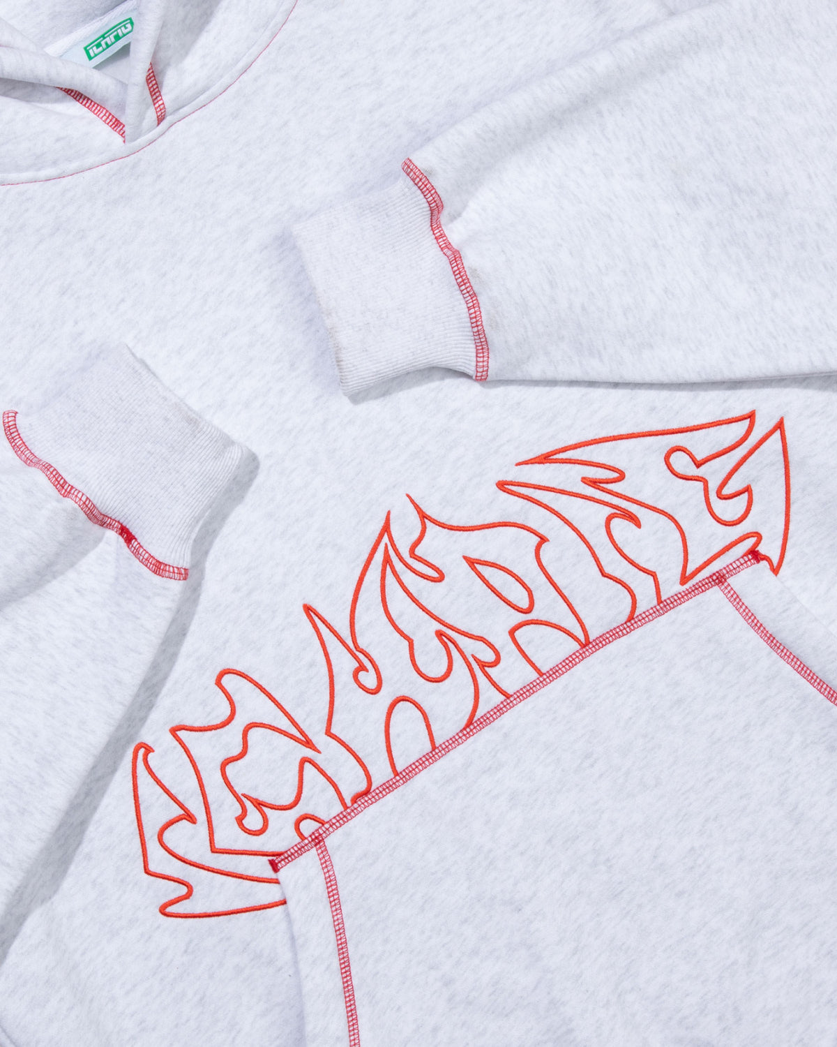 Razor Contrast Hood - White Marle
