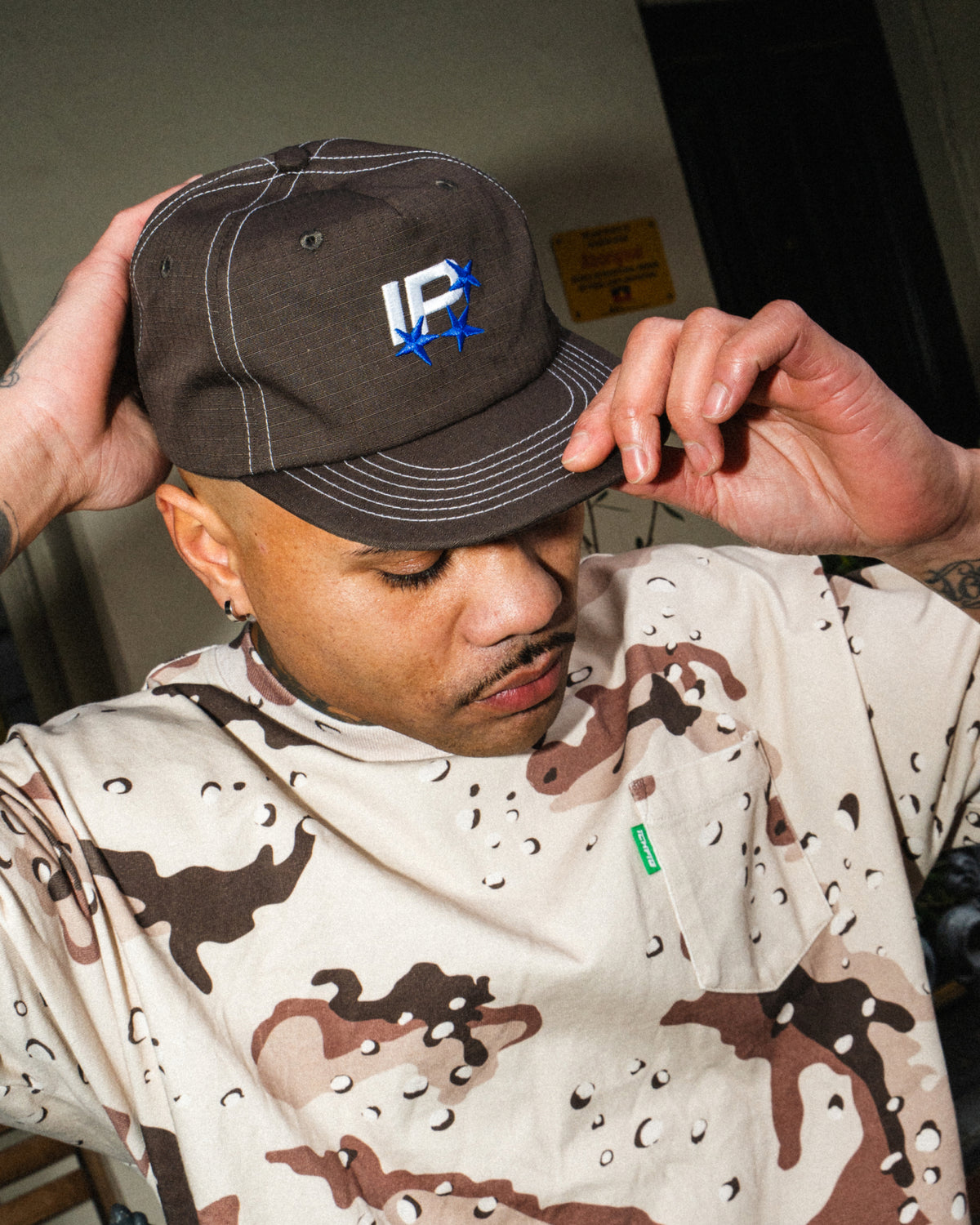 Capital Snapback Hat - Dark Brown
