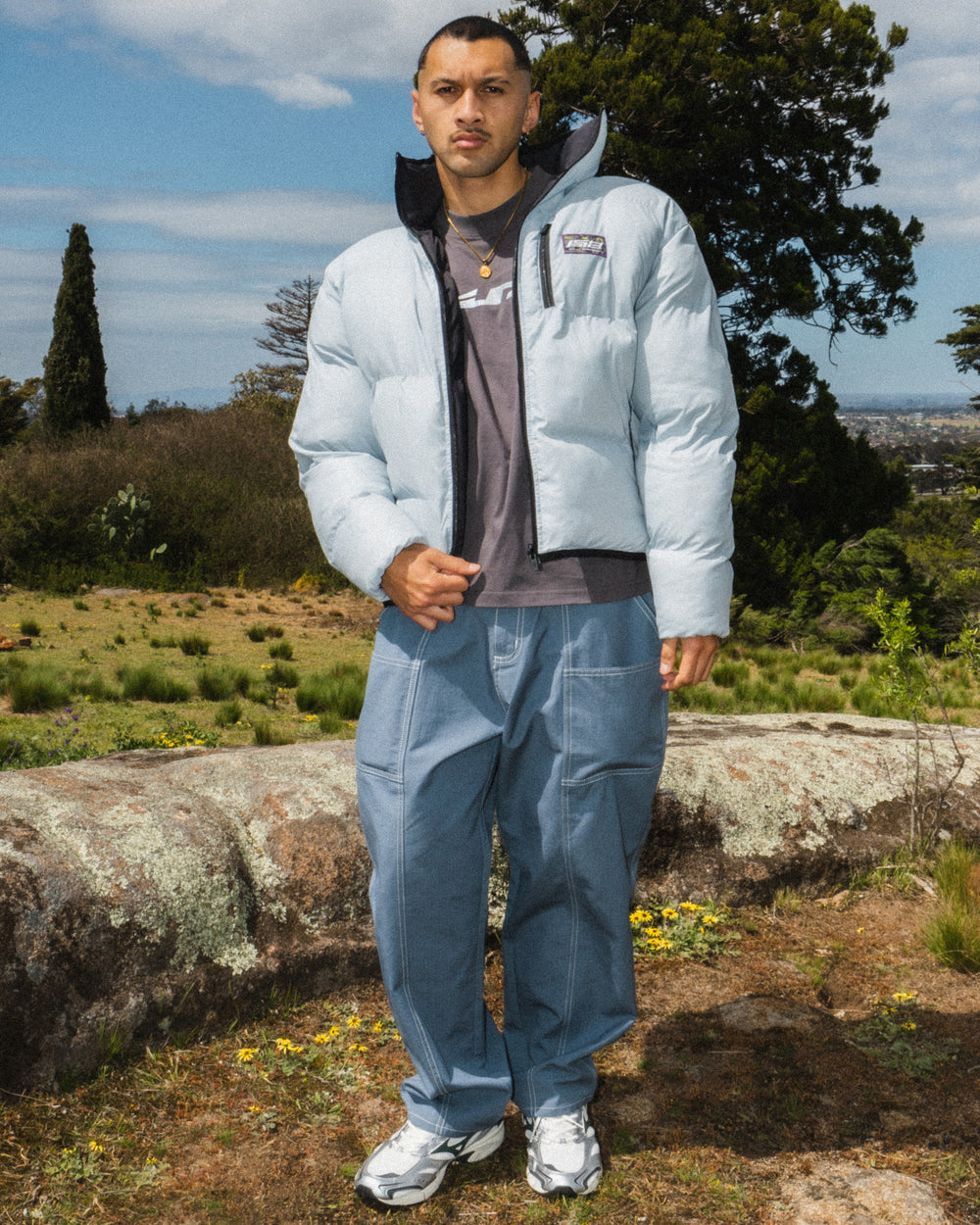 Odyssey Reversible Puffer Jacket - Powder / Black