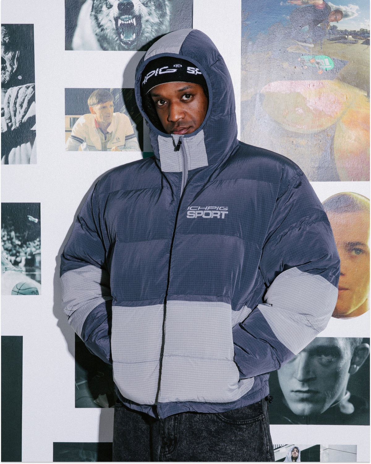 Sportsline Puffer Jacket - Midnight Blue