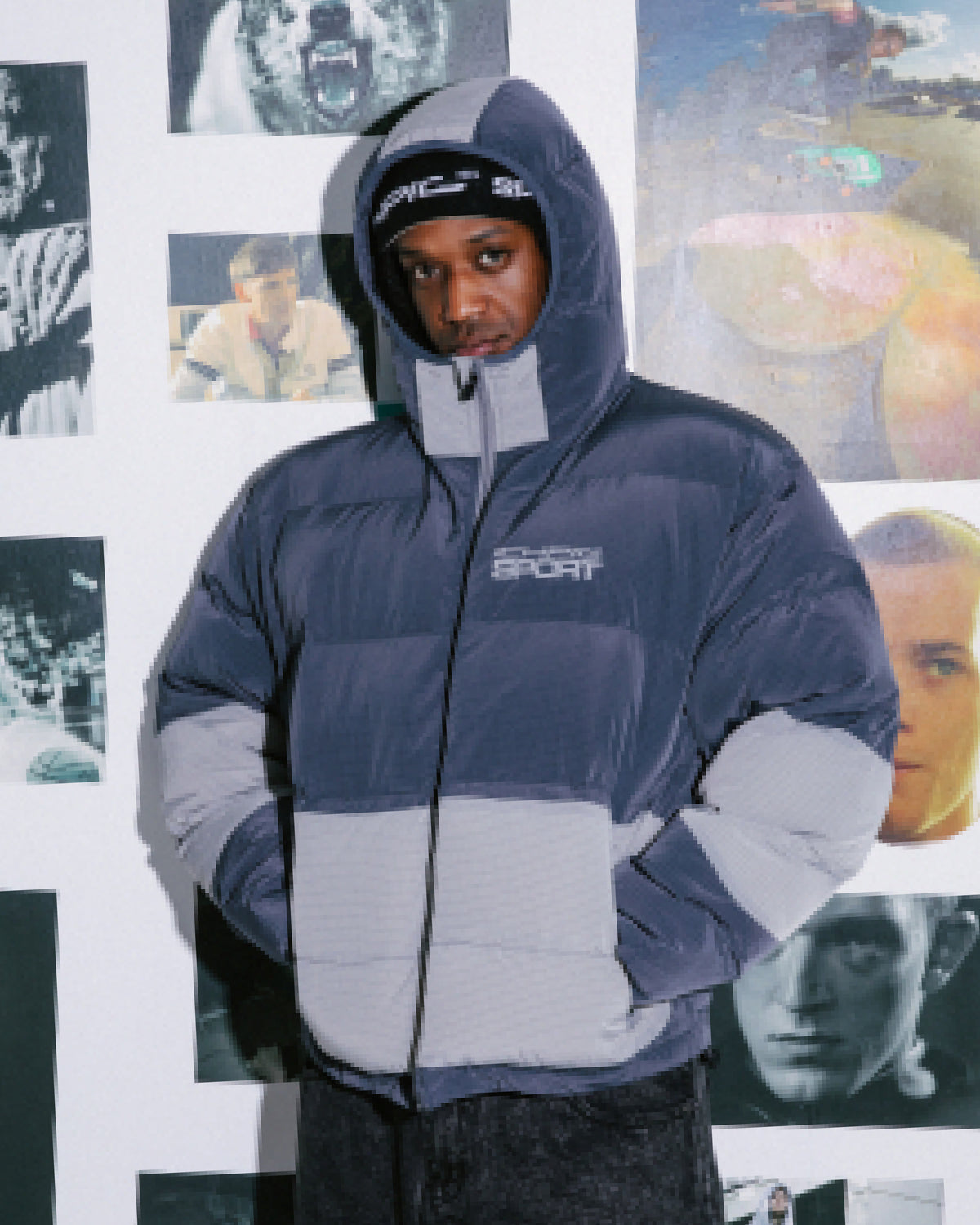 Sportsline Puffer Jacket - Midnight Blue