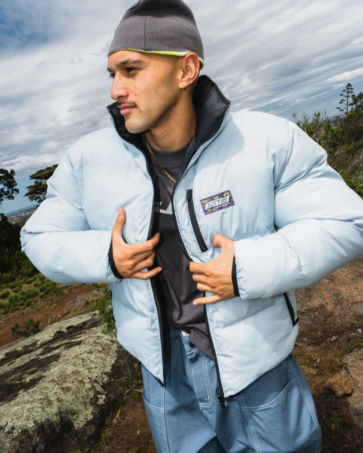 Odyssey Reversible Puffer Jacket - Powder / Black