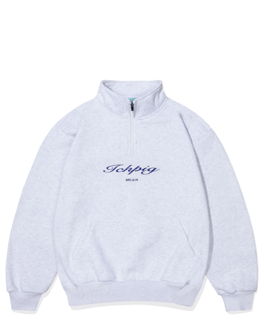 Script 1/4 Zip - White Marle