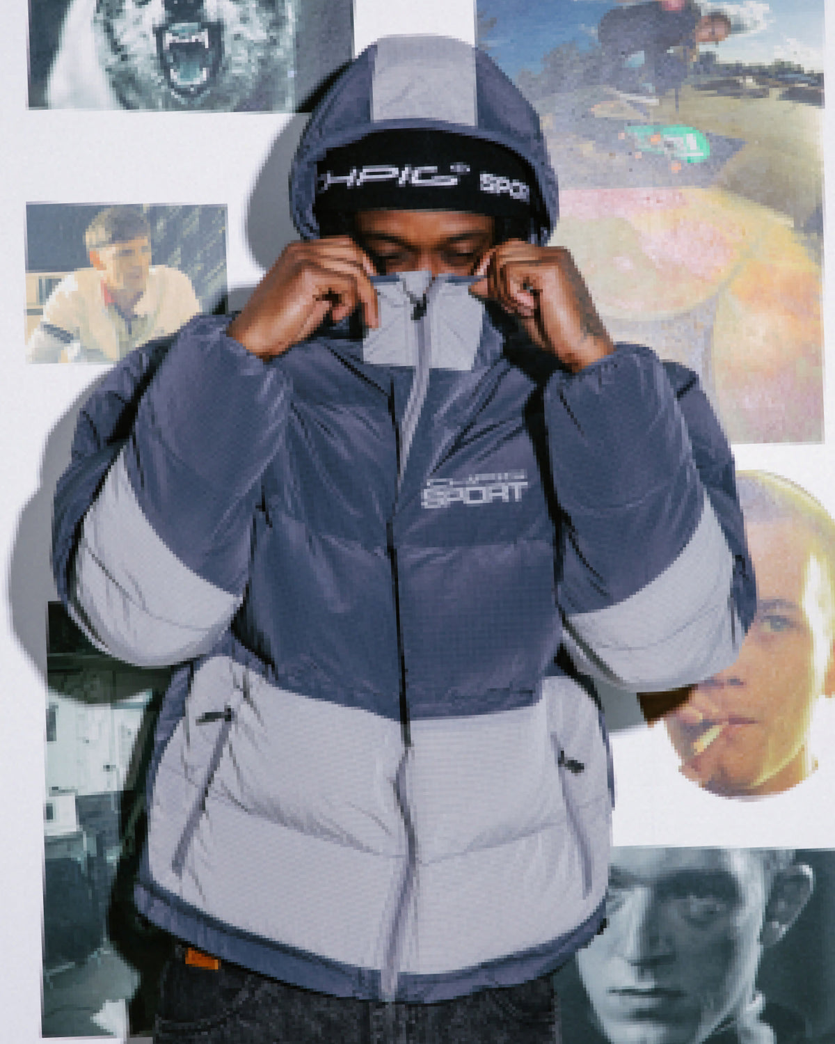 Sportsline Puffer Jacket - Midnight Blue
