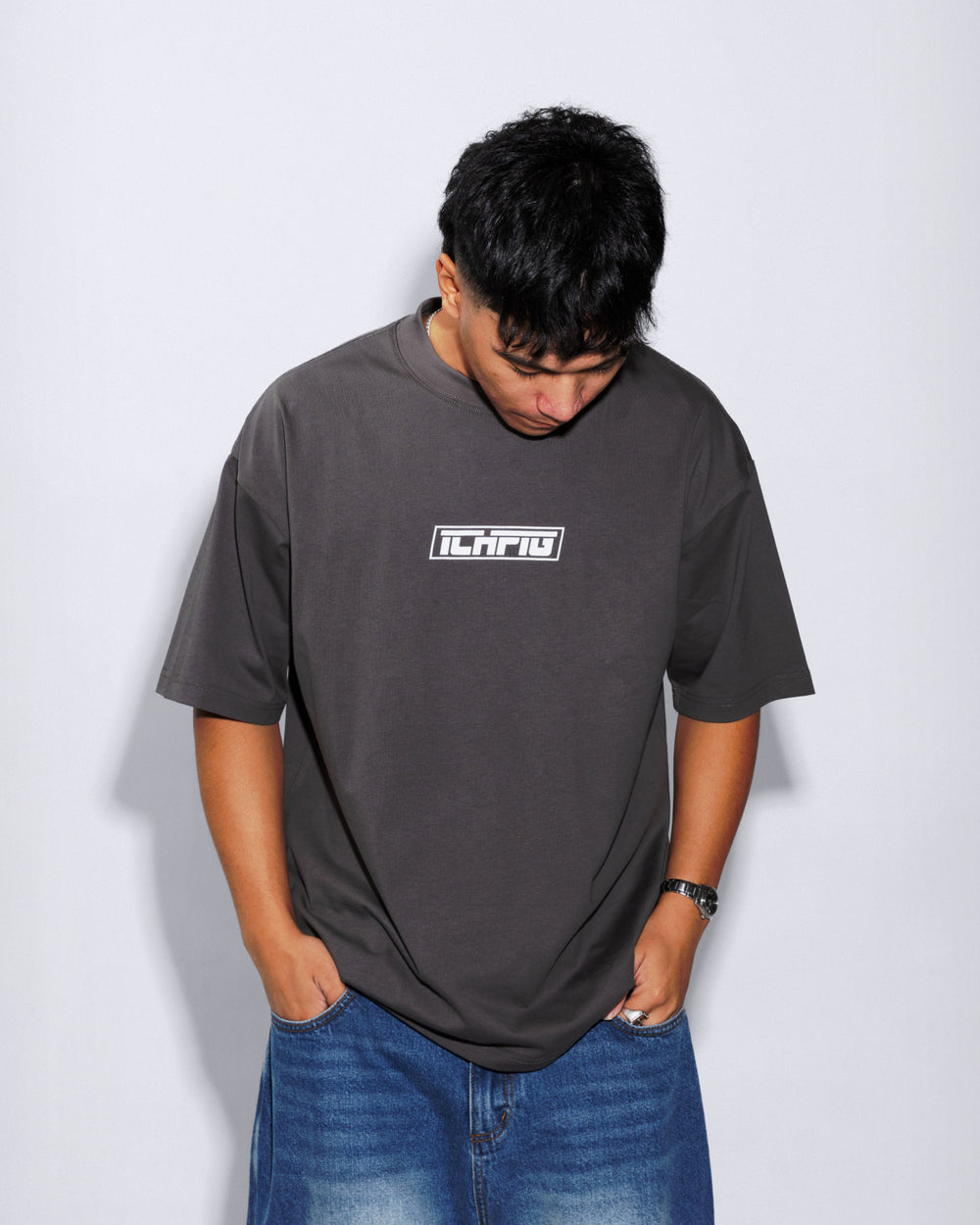 Strike Logo Tee - Vintage Black / White