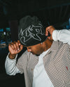Razor Reversible Skull Beanie - Black / Grey