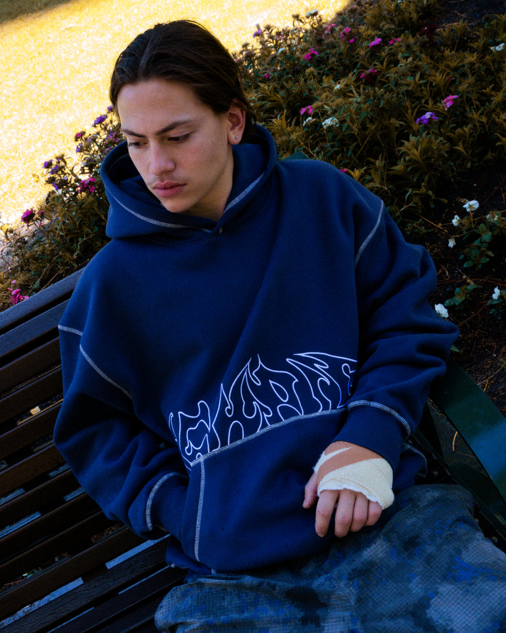 Razor Contrast Hood - Ink