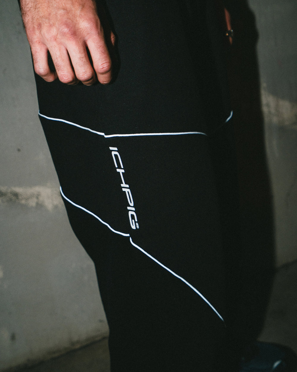 Sportsline Track Pants - Black Reflective