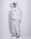 Cinch-Up Track Pants - White Marle