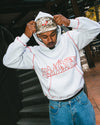 Razor Contrast Hood - White Marle