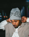 Razor Reversible Skull Beanie - Black / Grey