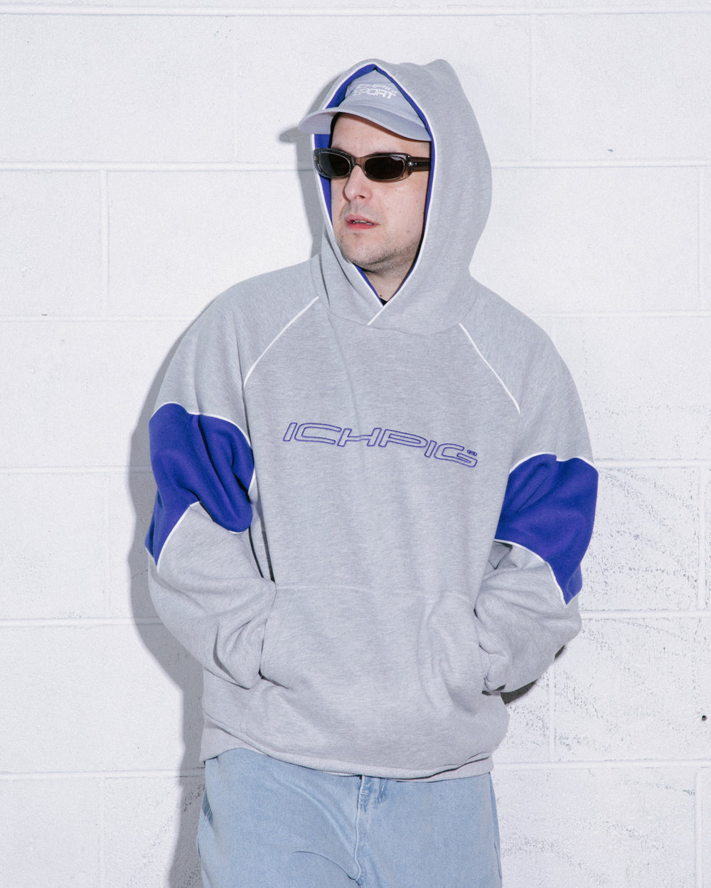 Sportsline Panel Hood - Grey / Royal