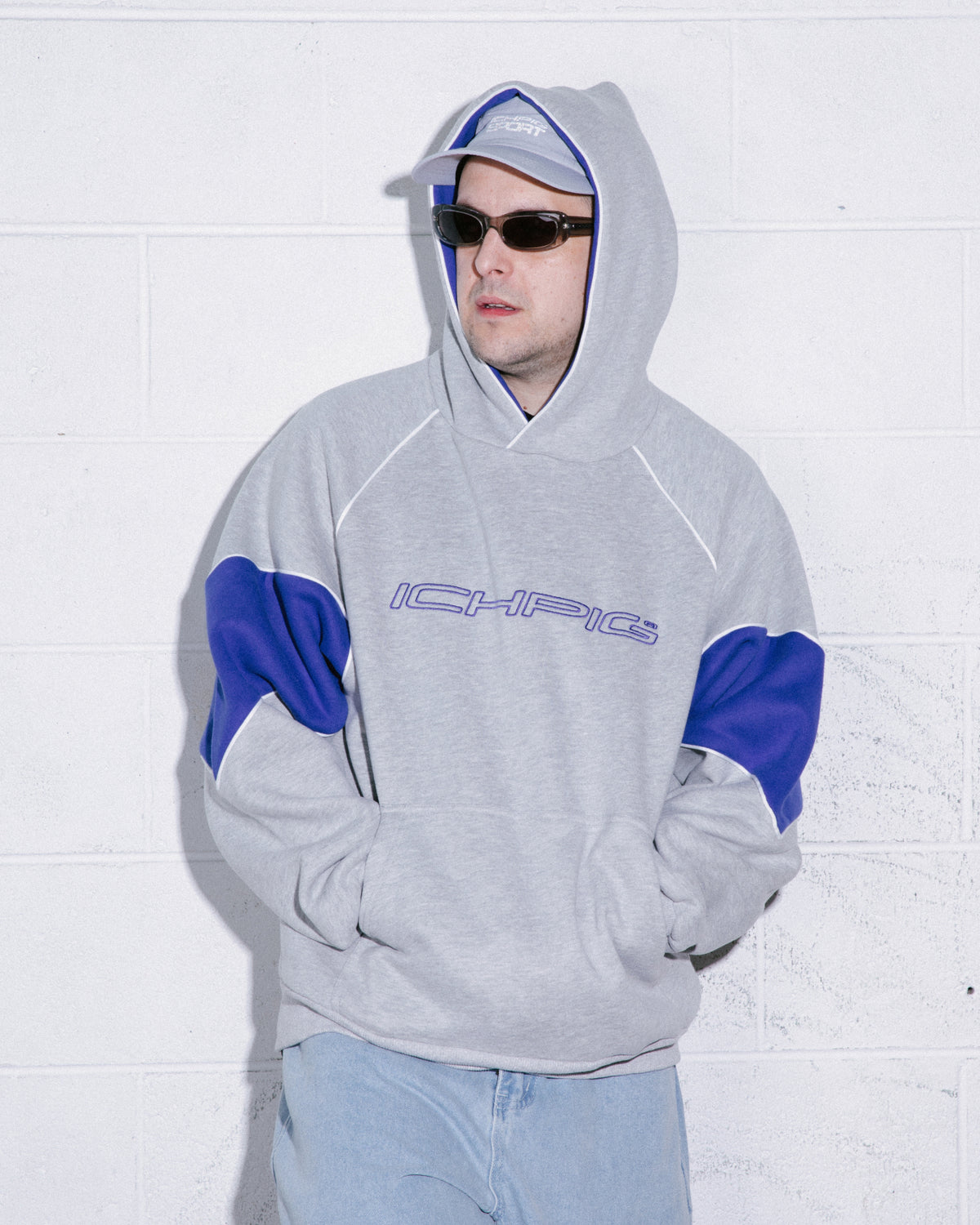Sportsline Panel Hood - Grey / Royal