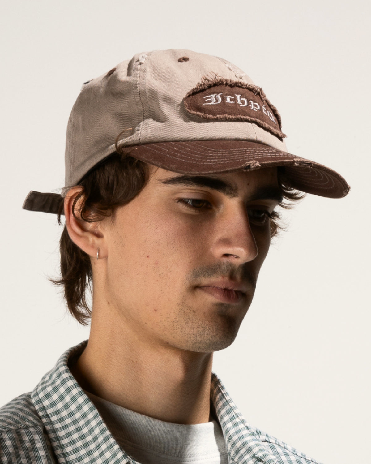 Patchwork Dad Cap - Brown