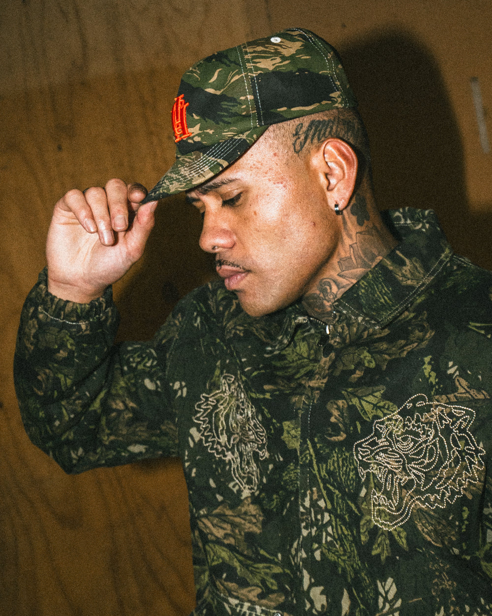 Monogram Ball Cap - Tiger Camo