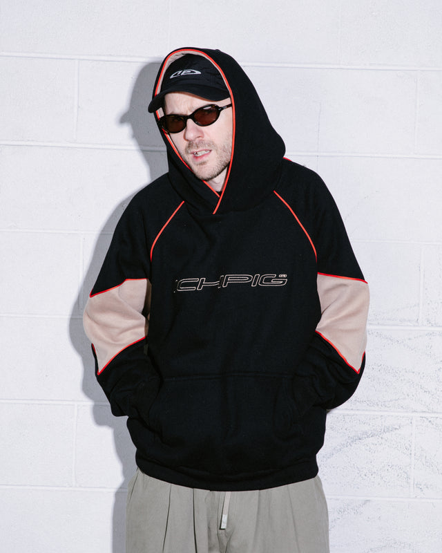 Sportsline Panel Hood - Black / Camel