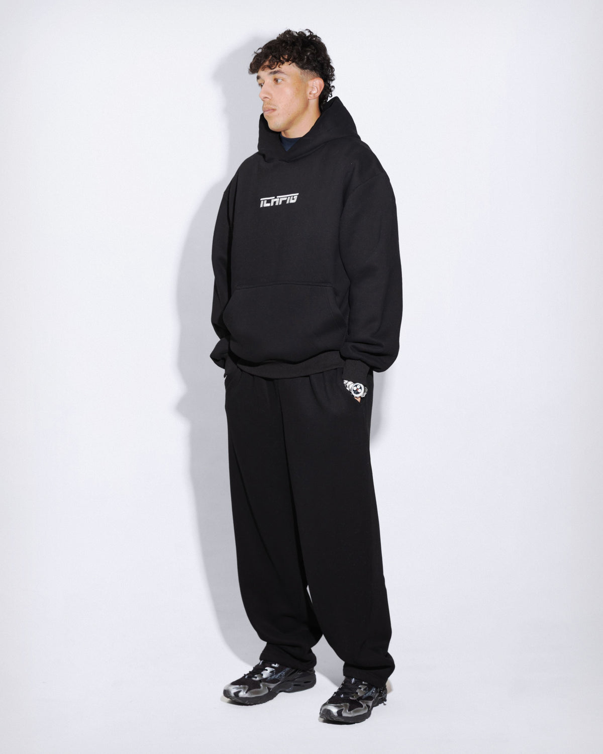 Cinch-Up Track Pants - Black