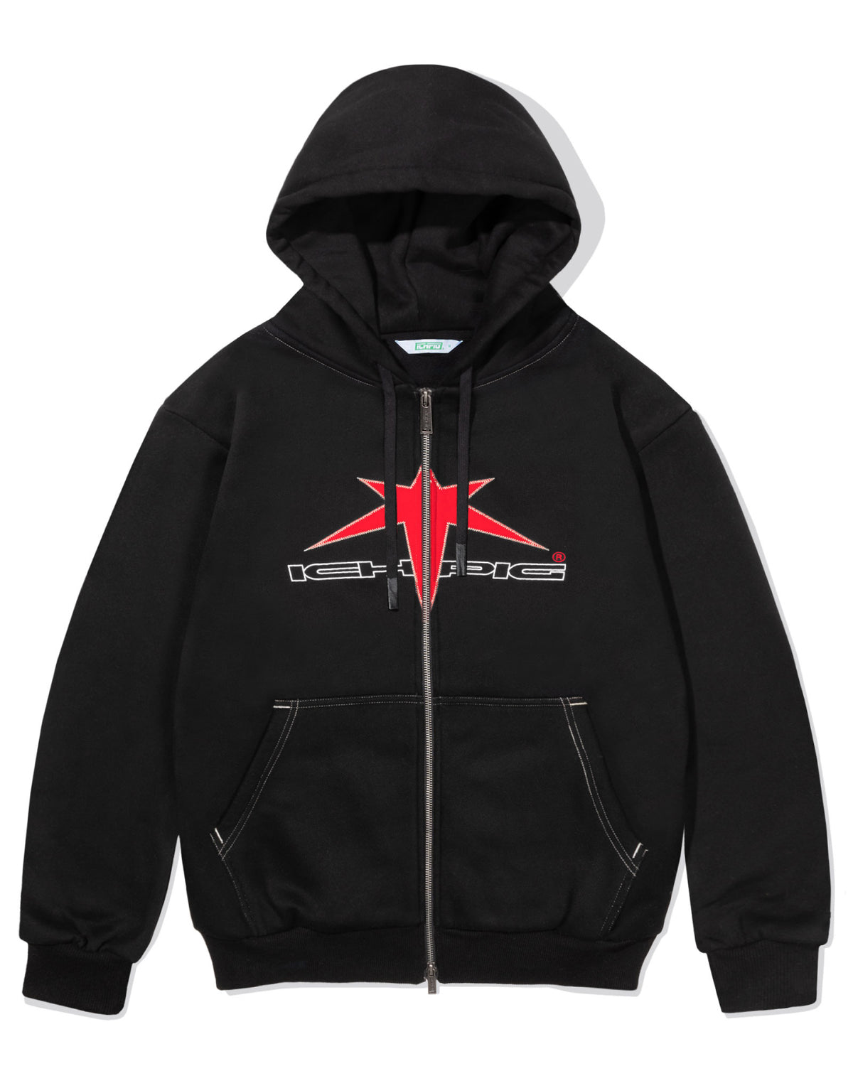 Allstar Zip-Up Hood - Black