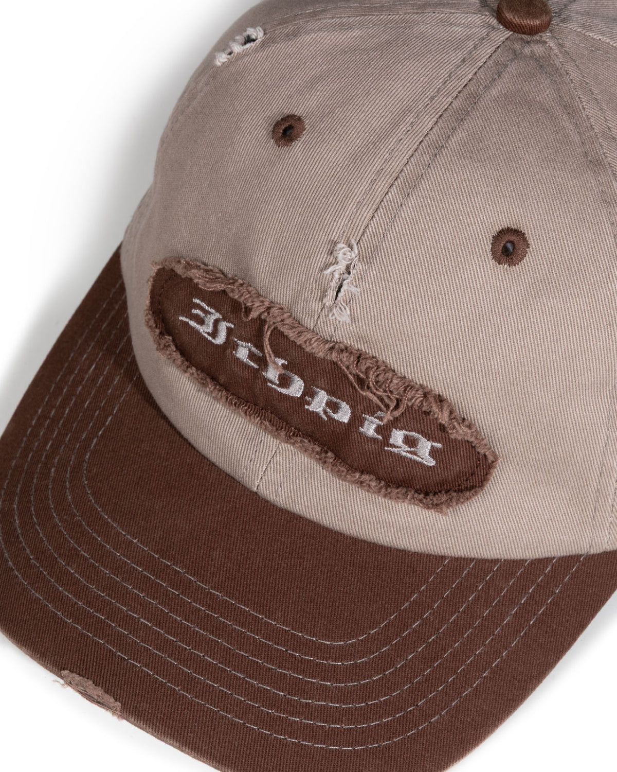 Patchwork Dad Cap - Brown