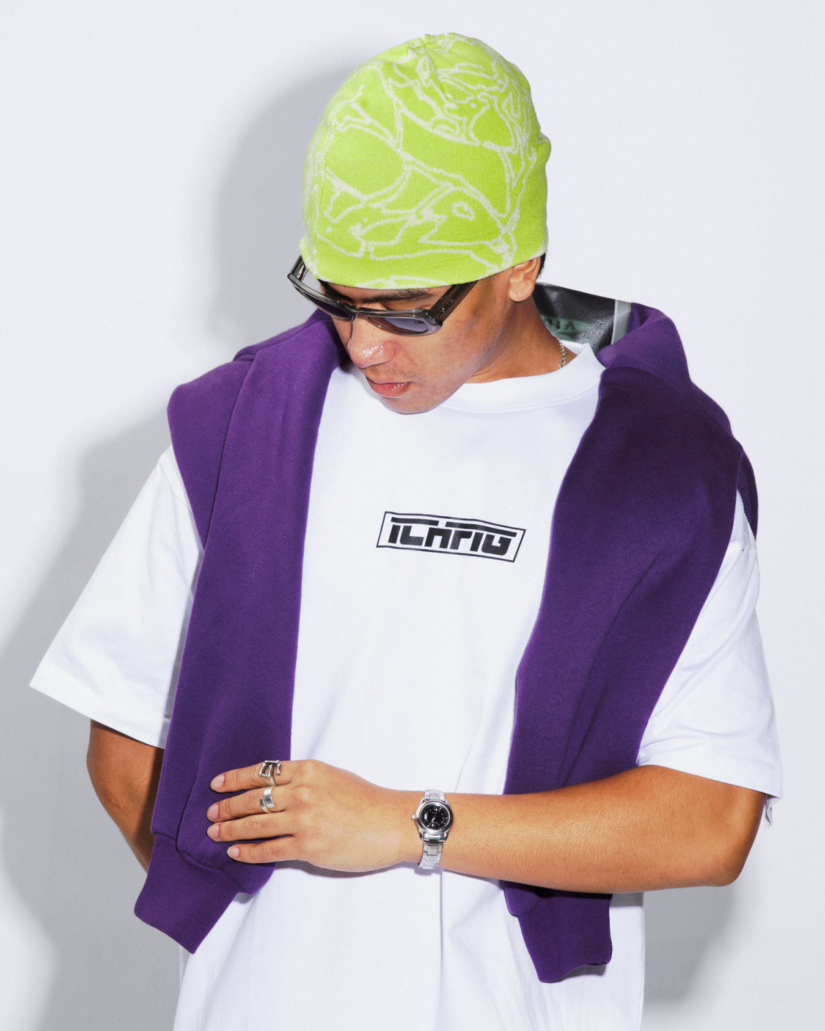 Strike Logo Tee - White / Black