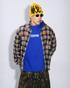 Strike Logo Tee - Royal / White