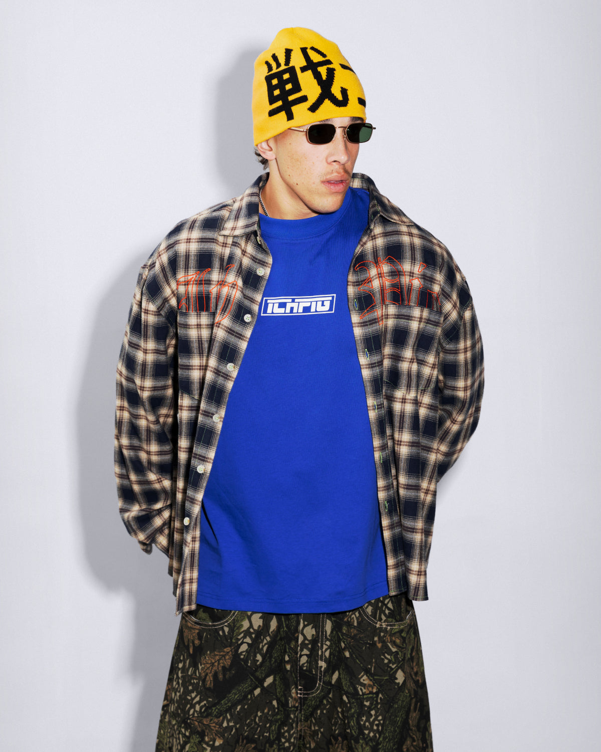 Strike Logo Tee - Royal / White