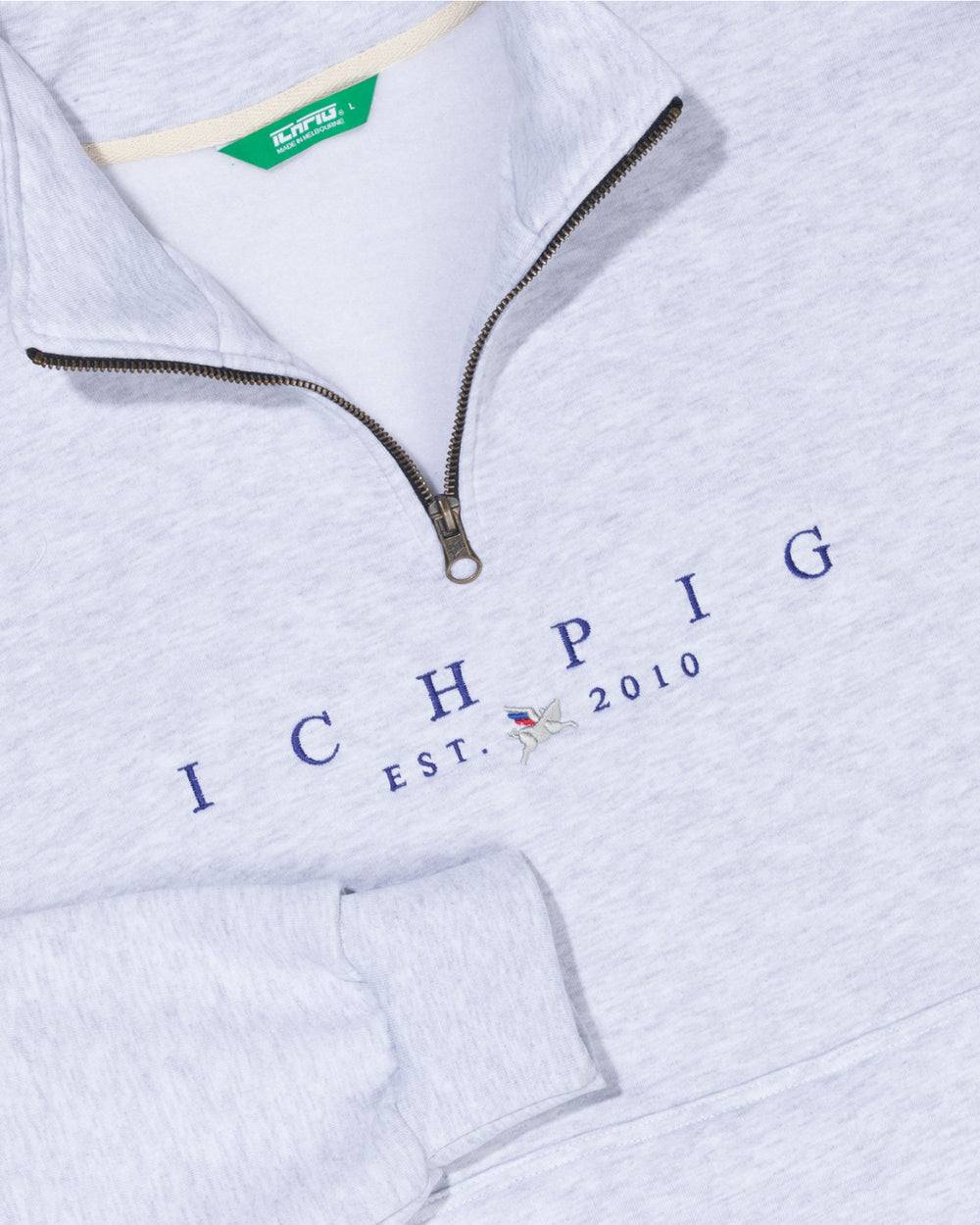 Aus Sentinel 1/4 Zip - White Marle