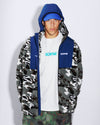 Strike Logo Tee - White Marle / Teal