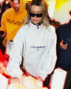 Script 1/4 Zip - White Marle