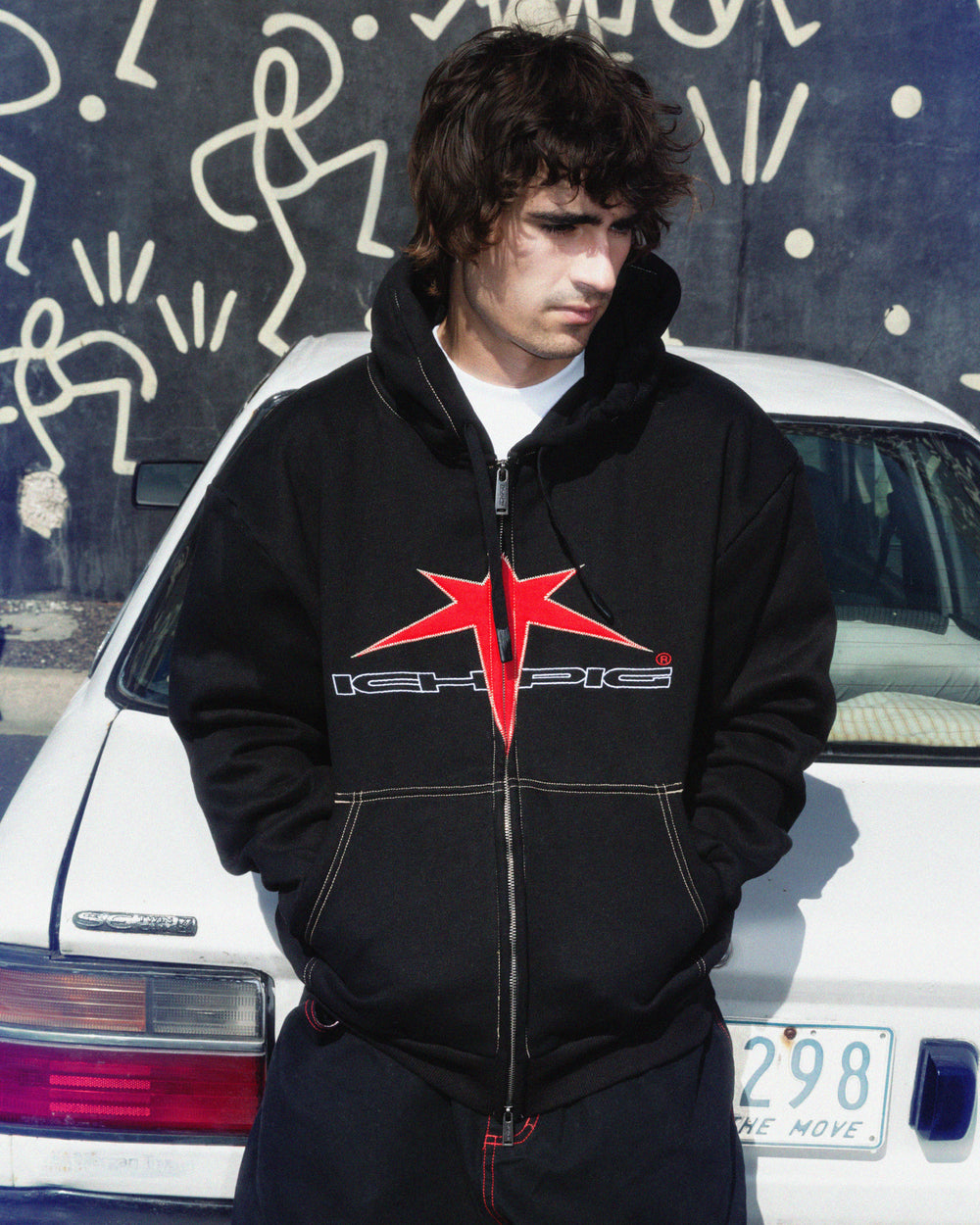 Allstar Zip-Up Hood - Black