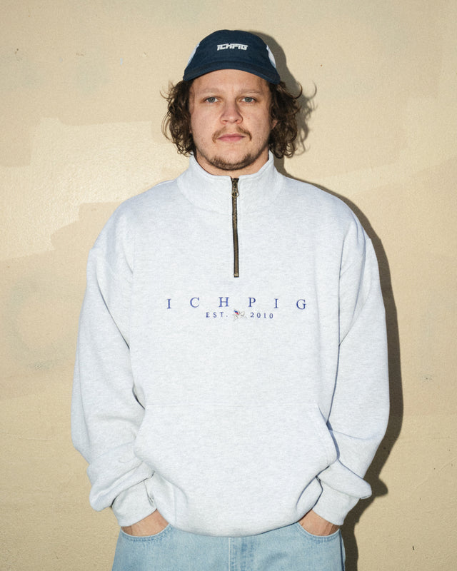 Aus Sentinel 1/4 Zip - White Marle