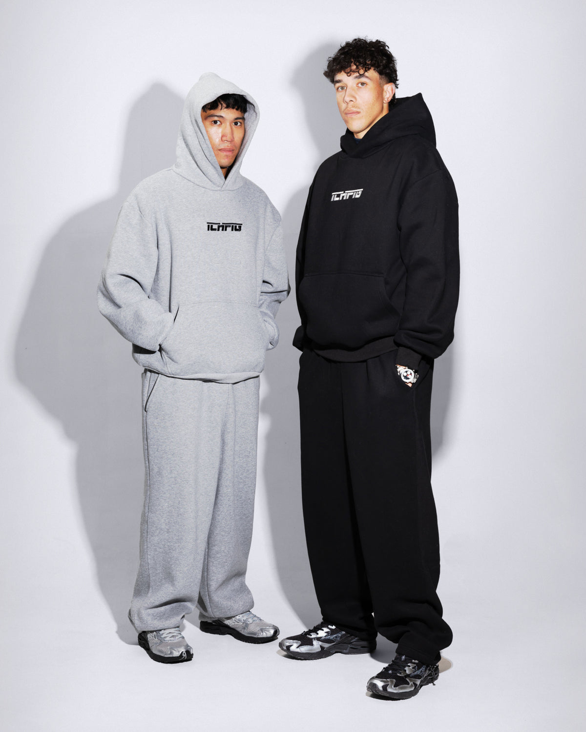 Cinch-Up Track Pants - Grey Marle