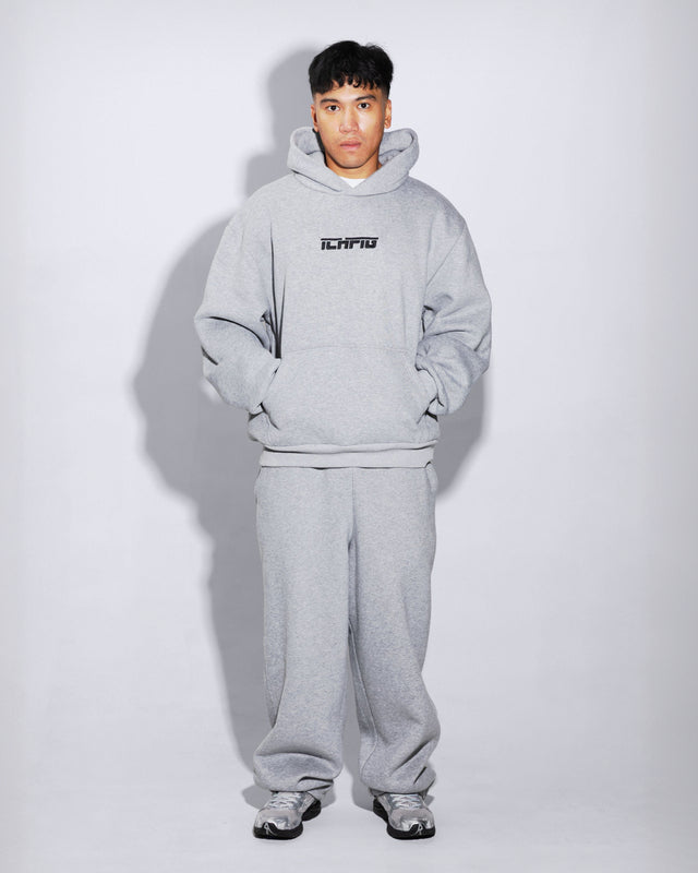 Cinch-Up Track Pants - Grey Marle