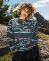 Odyssey Knitted Crew - Charcoal