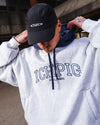 Stadium Hooded Crew - White Marle