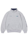 Emblem 1/4 Zip - Grey Marle
