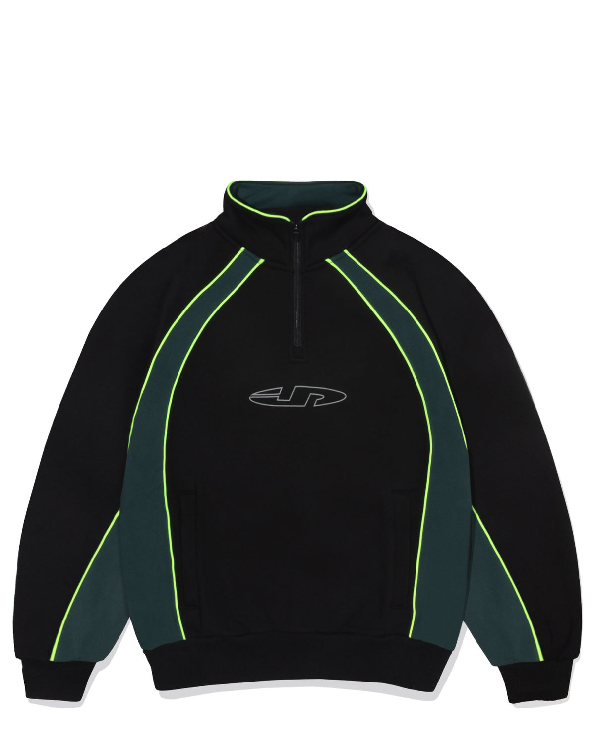 Pulse Panel 1/4 Zip - Black