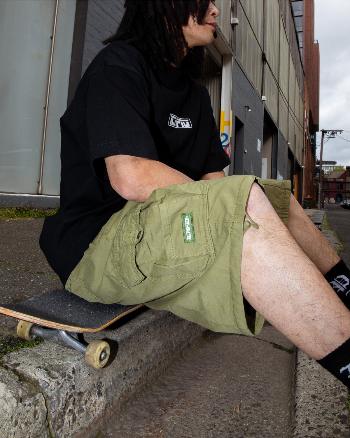 Para Cargo Shorts - Washed Olive