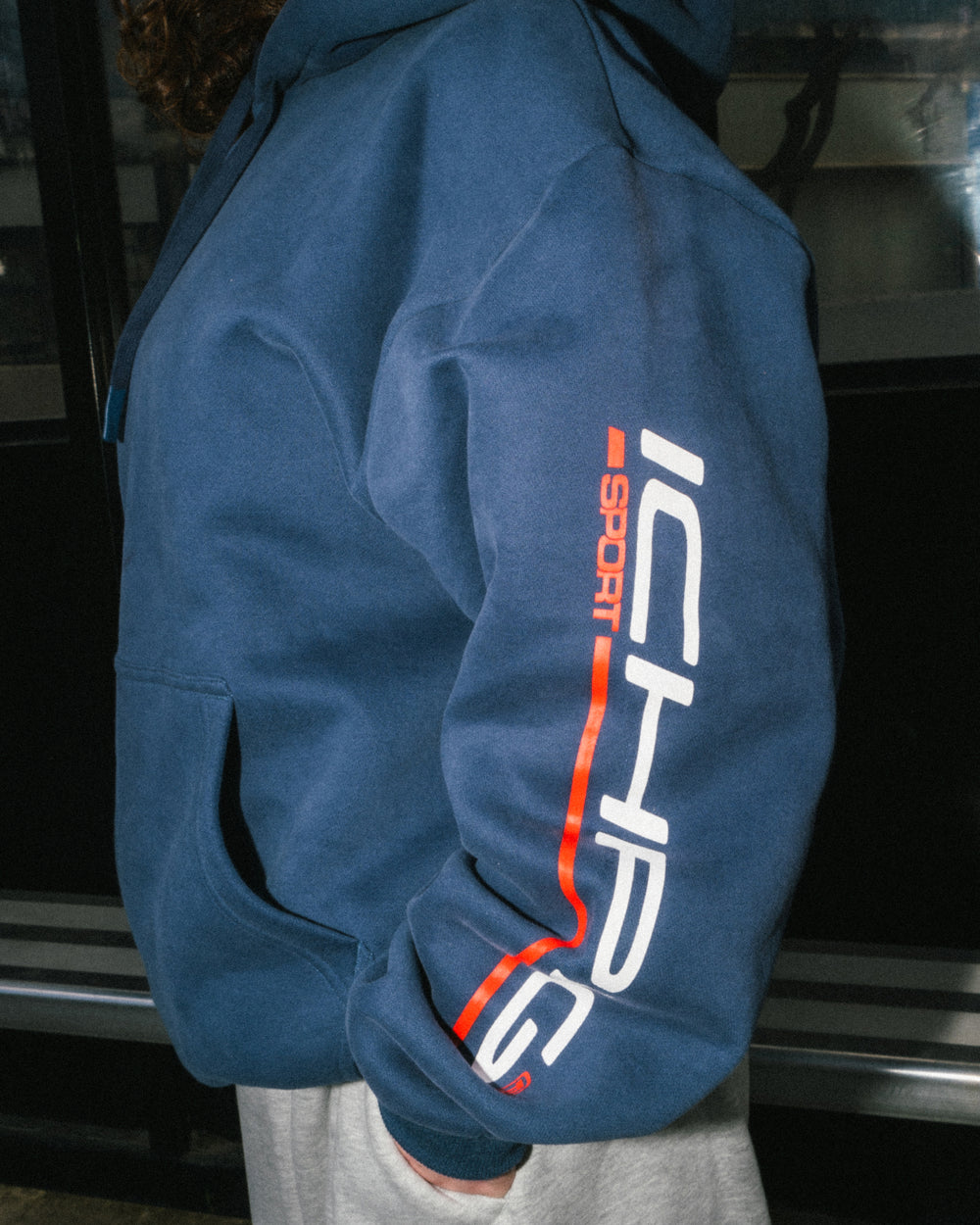Sports Pullcord Hood - Ink