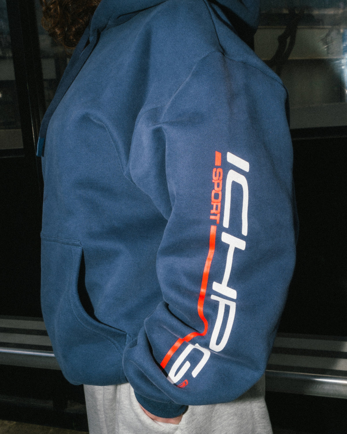 Sports Pullcord Hood - Ink