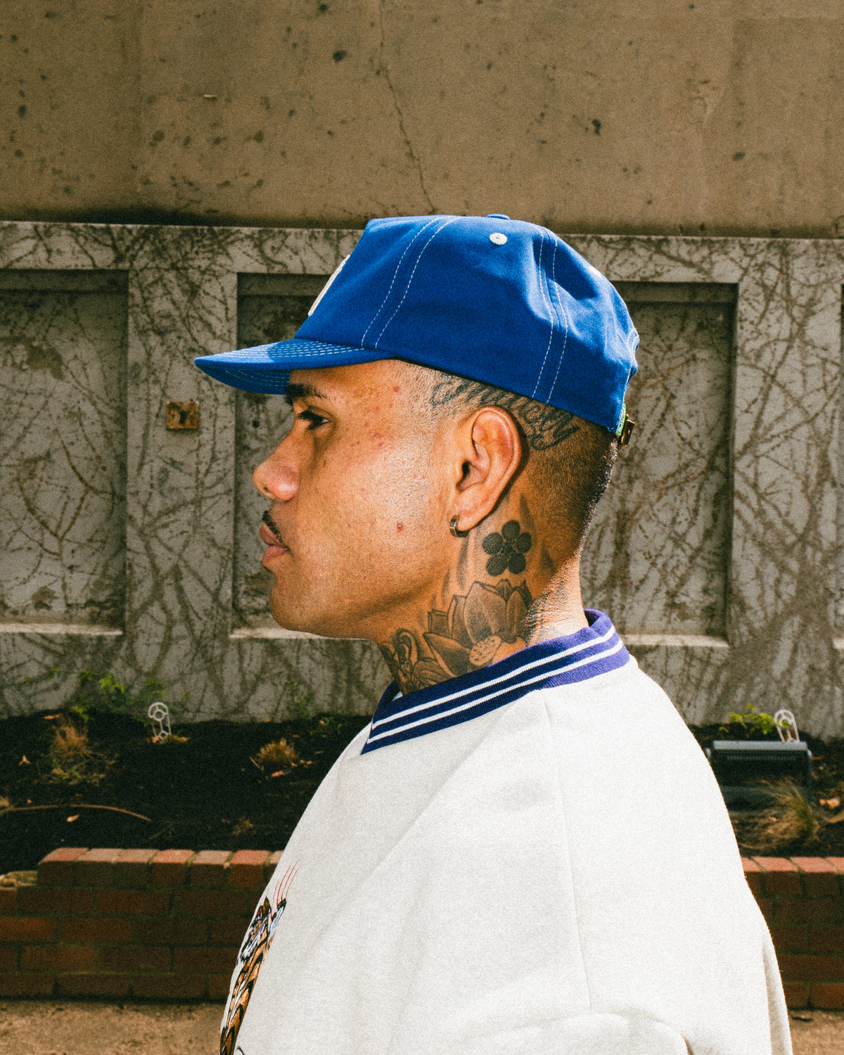 Monogram Ball Cap - Royal Blue
