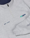 Emblem 1/4 Zip - Grey Marle